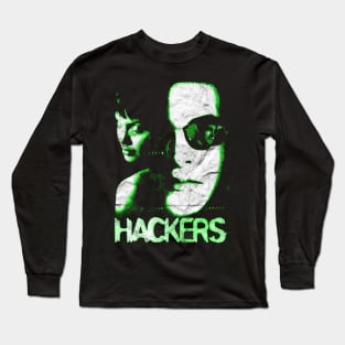 Hackers poster Shirt - Night Vision Long Sleeve T-Shirt